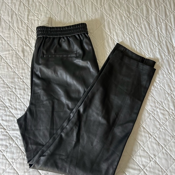 Halogen Black Faux Leather Pants - Picture 6 of 14